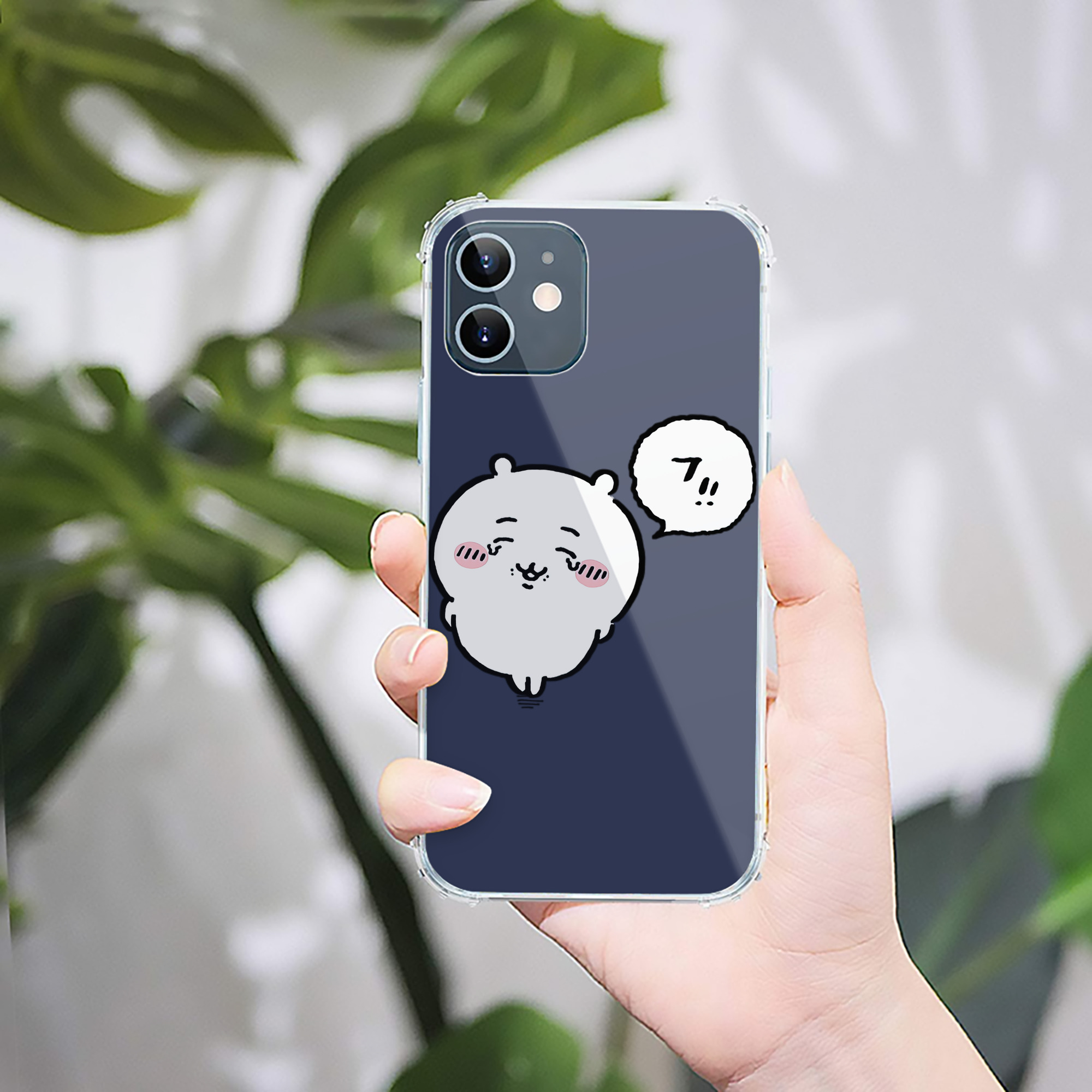 （画像用） ちいかわ ちいかわ Chii-kawa chiikawa 【iPhone 12シリーズ対応】透明スマホケース（クリアソフトケース）